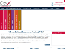 Tablet Screenshot of cruxmanagement.com